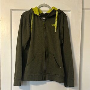 The North Face Green Hoodie Sporty Sweatshirt